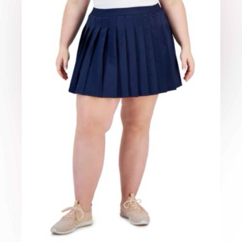 NWT Ideology Dark Blue Pleated Skort Size XXL